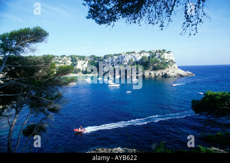 Santa Galdana auf Minorca-Balearen-Spanien Stockfoto