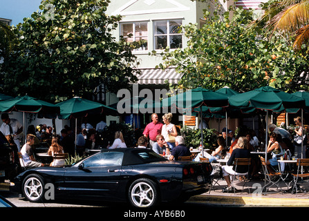 News Cafe in Miami South Beach Stockfoto
