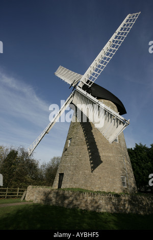 Bradwell Windmühle in Milton Keynes war früher von den Bauern in der Gegend, die Neustadt entstand und besteht seit. Stockfoto