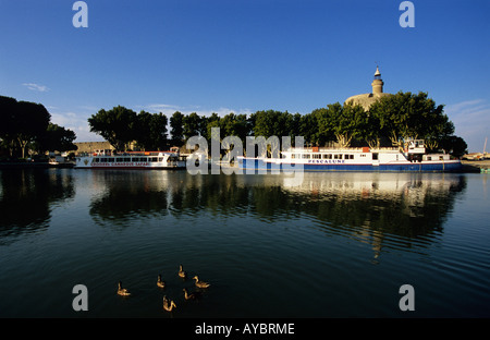 Stadt von Aigues-Mortes, Frankreich Stockfoto