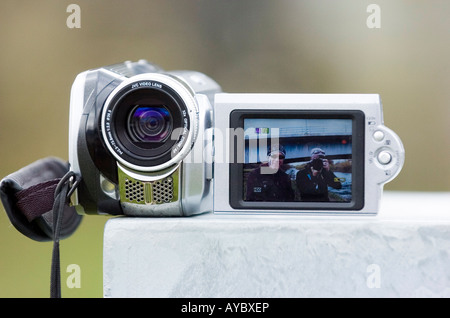 Digitale Videokamera aufzeichnen. Stockfoto