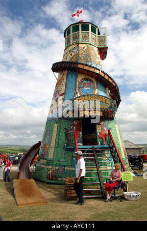 Helter Skelter am Royal Cornwall Show Wadebridge UK Stockfoto