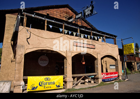 Seit 1881 in Chama, New Mexico ist der historische Foster Hotel Innenstadt fester Bestandteil. Stockfoto