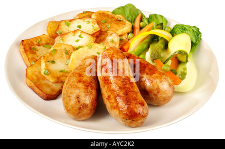 WURST-ESSEN Stockfoto