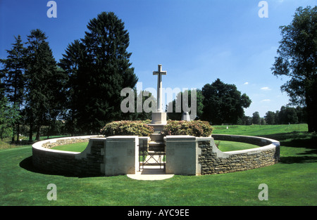 Jäger-Friedhof, schwarz Armbanduhr 51. Highland Division, Beaumont Hamel Memorial Park, Somme, Nordost Frankreich. Stockfoto