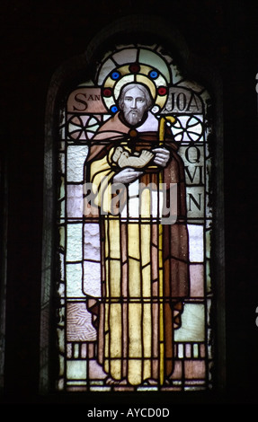 Buntglas-Fenster Eglesia de Santa Maria del Mar Barcelona Spanien Stockfoto