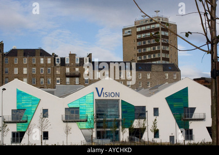 Vorderansicht der "Vision" modernen kommerziellen Bürogebäude in städtischen Dundee, Großbritannien Stockfoto