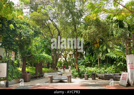 TELOK AYER GREEN Park-Garten in der Stadt Singapur Asien Stockfoto