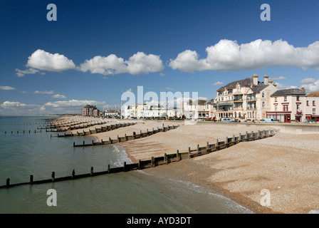 Bognor Regis Seafront westlich von Pier Stockfoto