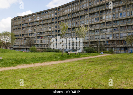 Robin Hood Gardens London, Local Authority council Housing E14 England 2008 2000s UK HOMER SYKES Stockfoto