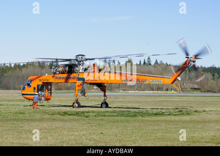 Sikorsky S-64E Skycrane den Spitznamen "Jerry" Stockfoto