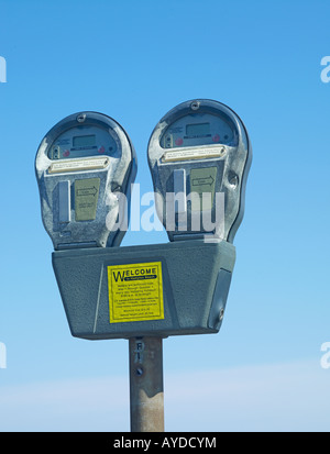 Parkplatz Meter Hampton Beach New Hampshire USA Stockfoto