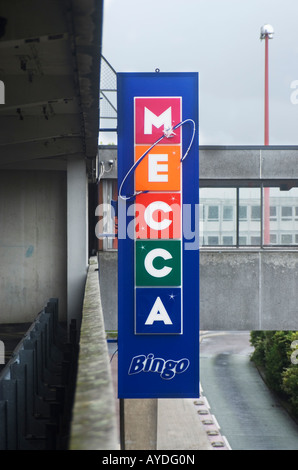 Mecca Bingo Zeichen, Harlow, Essex, UK Stockfoto