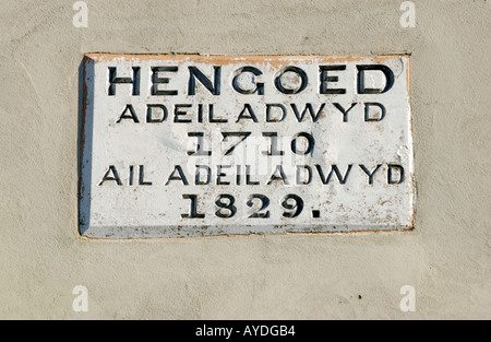 Welsh in Baptist Kapelle Richard Barke South Wales UK GB gebaut 1710 wieder aufgebaute 1829 Stockfoto