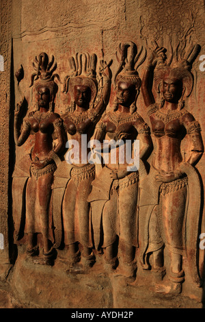 Angkor Apsaras Stockfoto