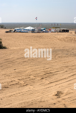 Algodones Dünen auch bekannt als Imperial Sand Dünen riesige off Road Fahrzeug Erholungsgebiet jetzt frei von Vegetation, California Stockfoto