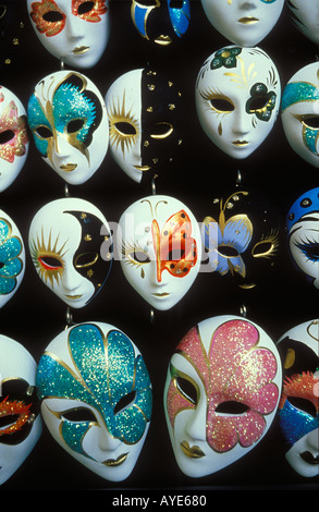 Venezianische Karnevalsmasken Venedig Italien Stockfoto