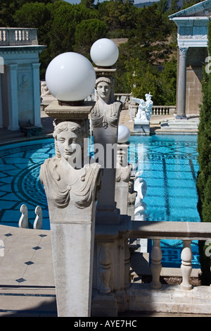 Neptun Pool, Hearst Castle, San Simeon CA. Stockfoto