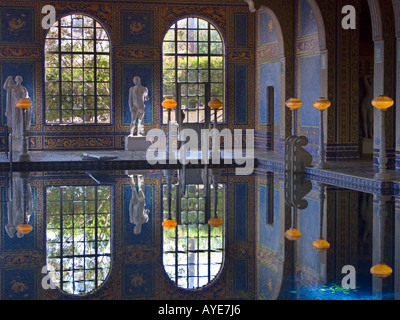 Römische Pool am Hearst Castle, San Simeon CA Stockfoto