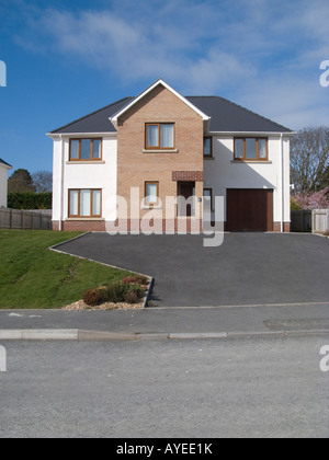 neu erbaute freistehende "Executive" Heimat auf privaten Wohnsiedlung Aberystwyth Wales UK Stockfoto