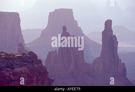 Sandstein-Türme in Canyonlands National Park, Utah, USA Stockfoto