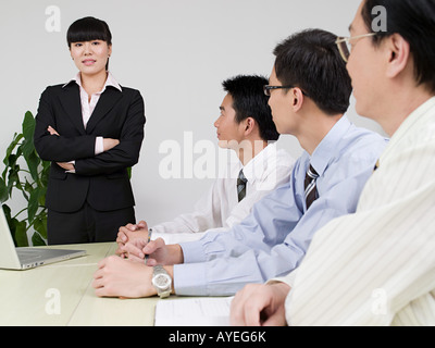 Geschäftsfrau im meeting Stockfoto