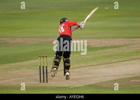 GLAMORGAN GEGEN HAMPSHIRE, TAGES-TAG-NACHT-CRICKET, SOPHIA GÄRTEN, CARDIFF, SÜDWALES, GROßBRITANNIEN Stockfoto