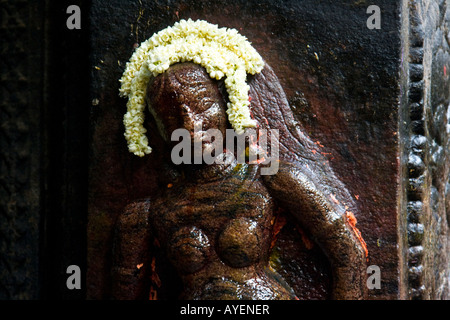 Schrein für weibliche Fruchtbarkeit innen Sri Meenakshi Hindu-Tempel in Madurai Südindien Stockfoto