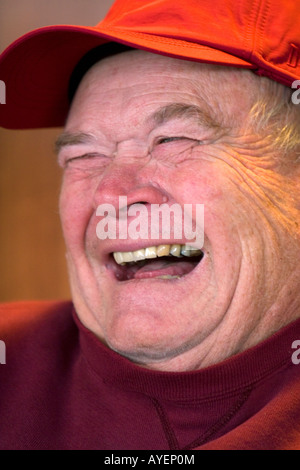 Porträt eines Mannes, lachen Stockfoto