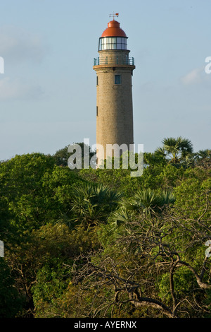 Neuer Leuchtturm 1901 in Mamallapuram Südindien Stockfoto