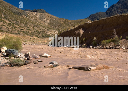 Mendoza-Fluss in der Anden-Sortiment-Argentinien Stockfoto