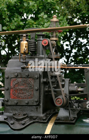 Detail der Landesstatthalter auf Dampftraktor Stockfoto