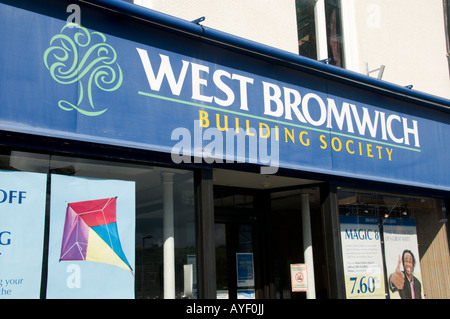 West Bromwich Bausparkasse Shop außen Stockfoto