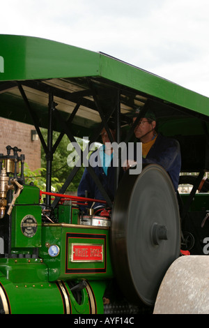 eine Dampfwalze Aveling Porter Stockfoto