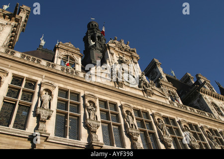 Hotel de Ville Paris Frankreich Stockfoto