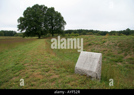 Der Rand der Konföderierten Fort Gregg, Petersburg, VA. Stockfoto