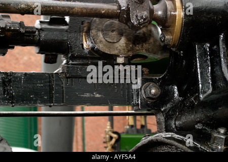 Detail der Schiebemechanismus auf Traction Motor Fahrzeug unbekannt Stockfoto