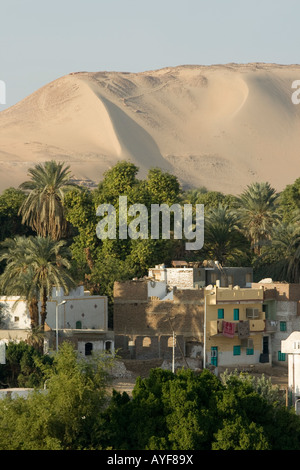 Nubischen Dorf Koti Elephantine Island Aswan oder Assuan-Nil Tal südlichen Oberägypten Stockfoto