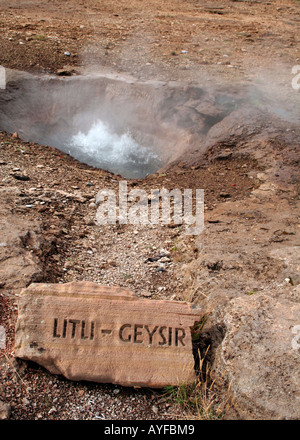 Geysir, Island Stockfoto