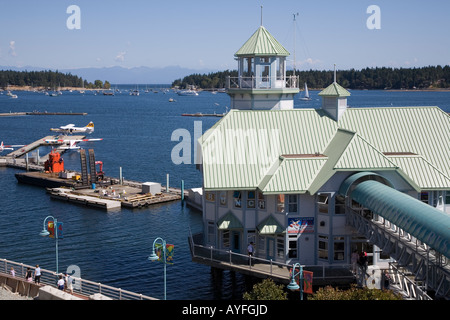 Waterfront Plaza Nanaimo Vancouver Island Kanada-Pionier Stockfoto