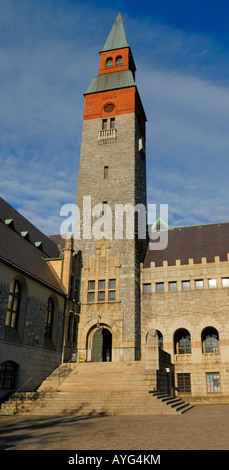 Das nationale Museum von Finnland, Helsinki, Europa. 1910, Architekten Eliel Saarinen, Armas Lindgren, Herman Gesellius. Stockfoto