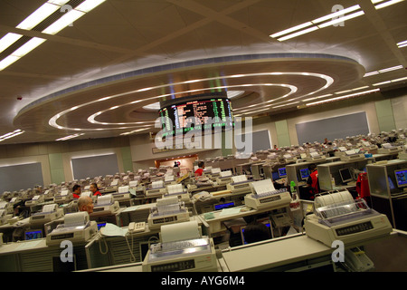 HKE, Hong Kong Stock Exchange Trading Floor, Hong Kong, China Stockfoto