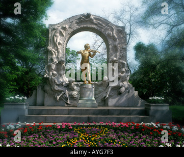 AT - VIENNA: Johann Strauss Denkmal Stockfoto