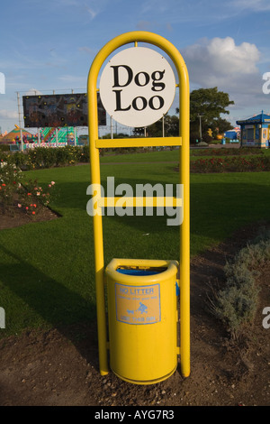 Hund-Loo oder Toilette Skegness Resort Lincolnshire Küste England UK Stockfoto