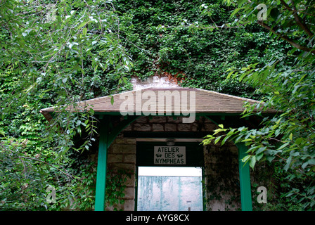 Atelier des Nympheas in Claude Monet Garten französischen impressionistischen Malers 1840 1926 Giverny NormandyFrance Stockfoto