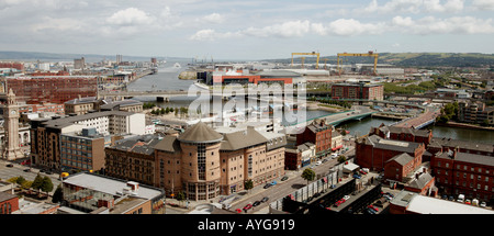 Skyline von Belfast Stockfoto