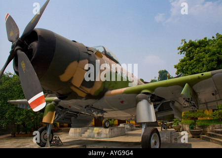 Erfasst USAF US Airforce AD 6 Skyraider Armeemuseum Hanoi Vietnam Stockfoto
