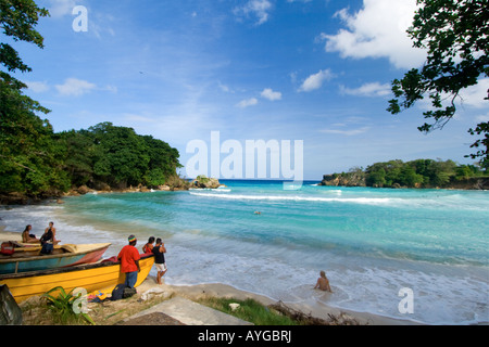 Jamaika Boston Bay Beach Stockfoto