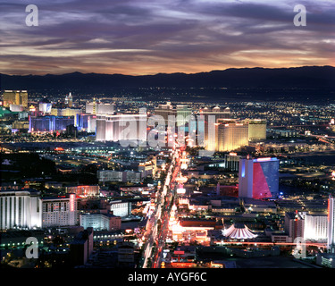 USA - NEVADA: Las Vegas bei Nacht Stockfoto