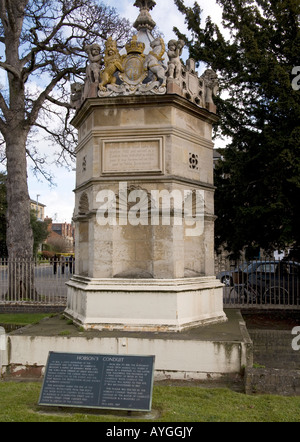 Hobsons Conduit Denkmal markiert das Ende des künstlichen Wasserlaufs Stockfoto